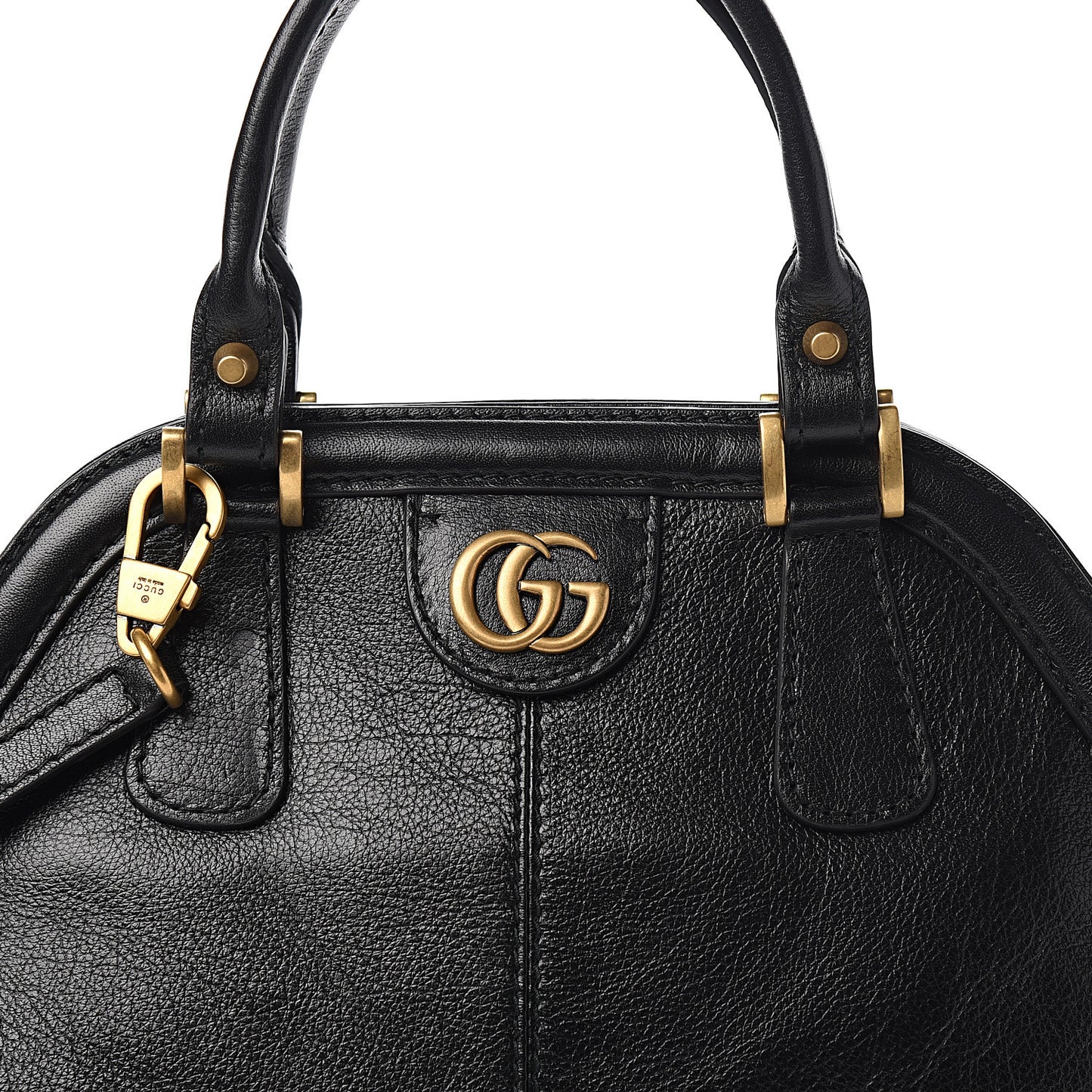 Calfskin Medium Re(Belle) Top Handle Bag Black