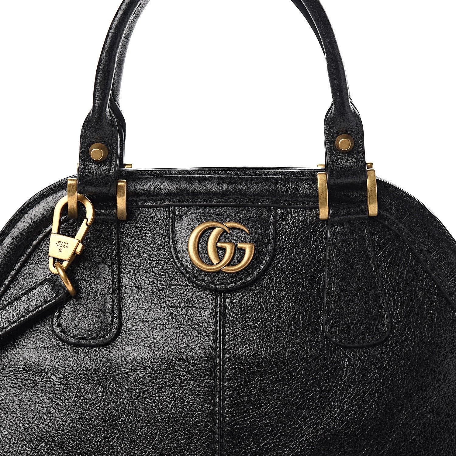 Gucci Calfskin Medium Re(Belle) Top Handle Bag Black 9 of 9