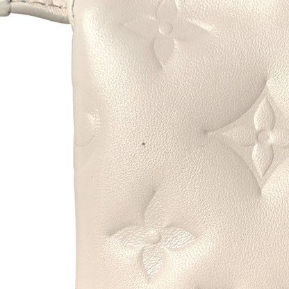 Louis Vuitton Lambskin Embossed Monogram Coussin PM Beige Cream 10 of 10