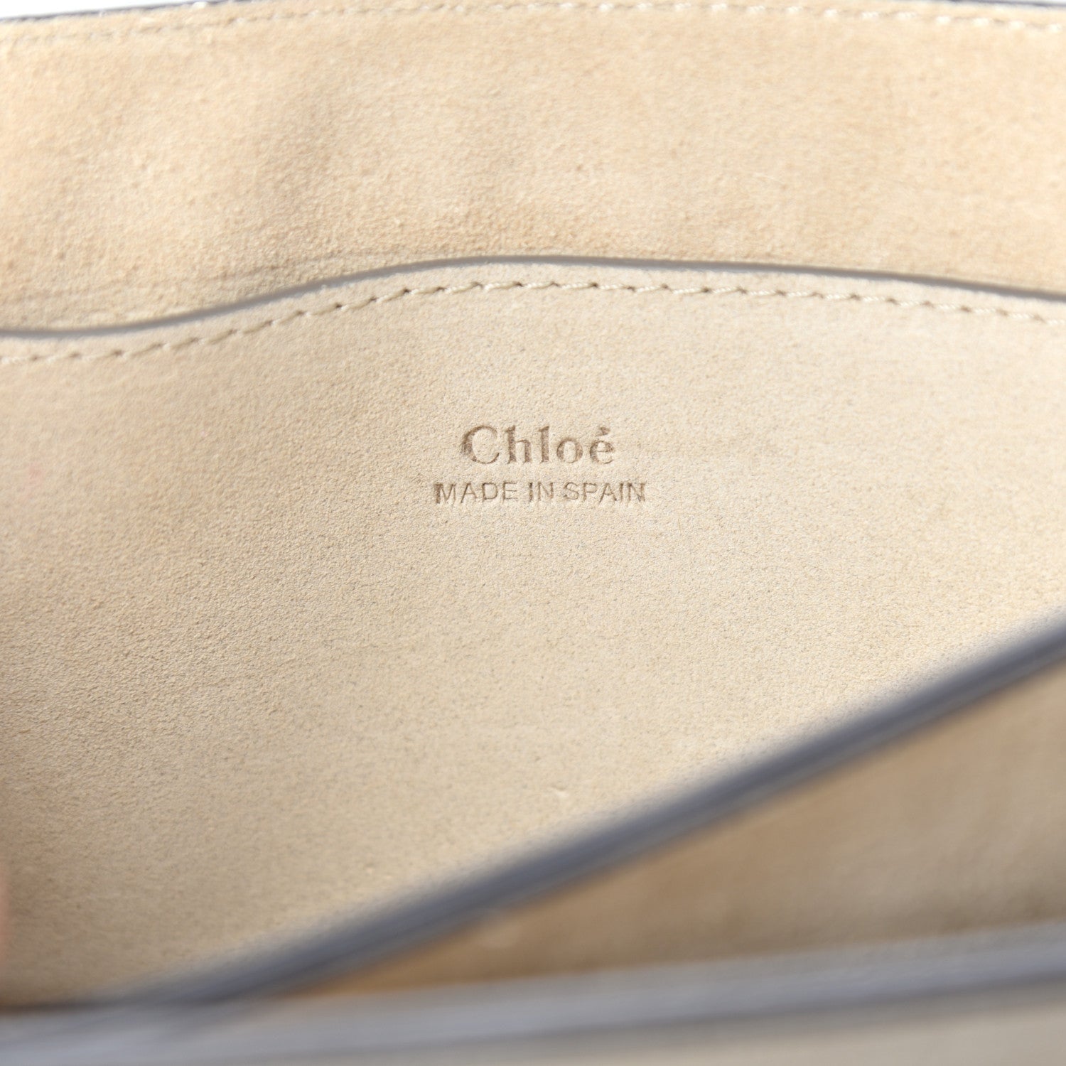 Chloe Suede Calfskin Small Faye Shoulder Bag Motty Grey 6 of 9