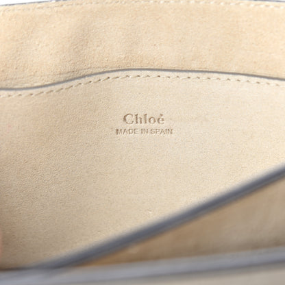 Chloe Suede Calfskin Small Faye Shoulder Bag Motty Grey 6 of 9