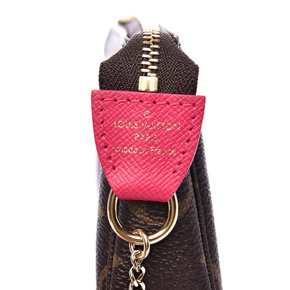 Louis Vuitton Monogram 2019 Christmas Animation Mini Courchevel Pochette Accessories Fuchsia 7 of 10