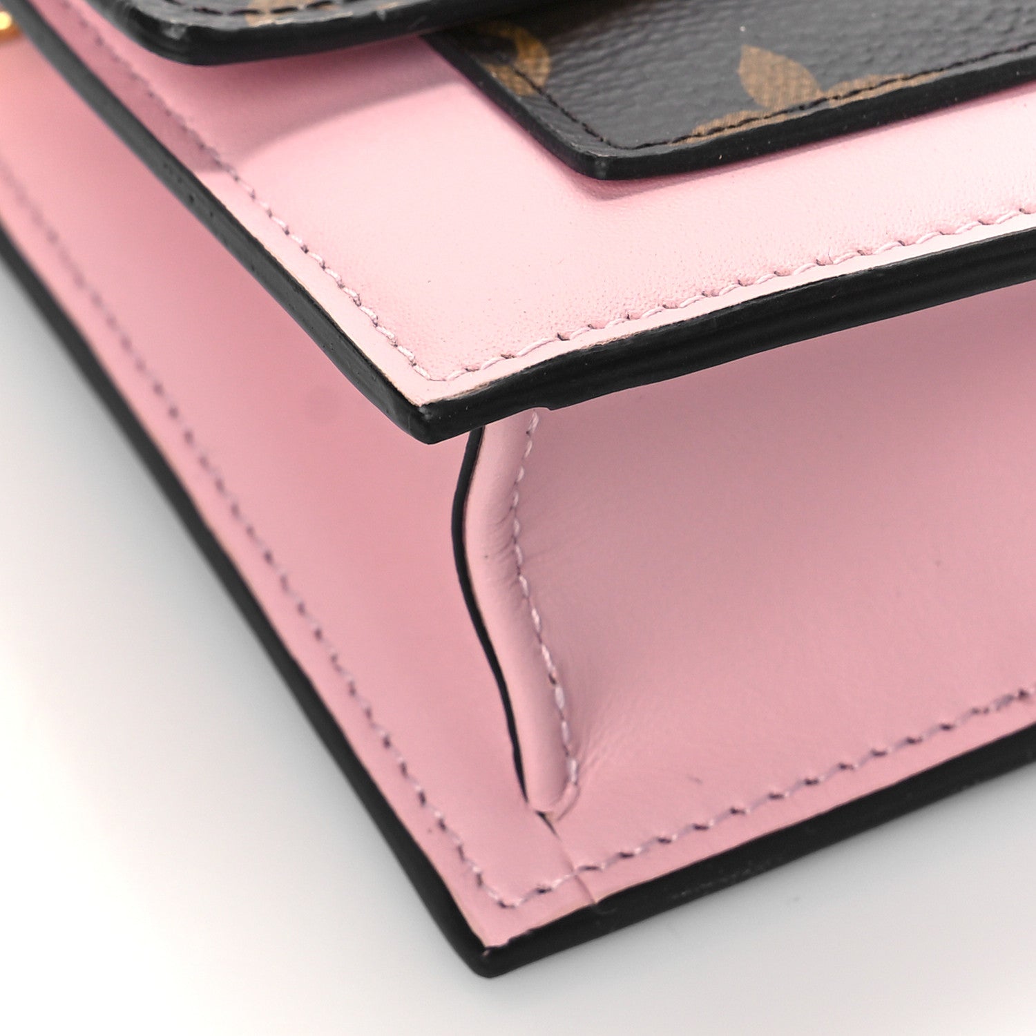 Louis Vuitton Monogram Flore Chain Wallet Rose Ballerine 7 of 9