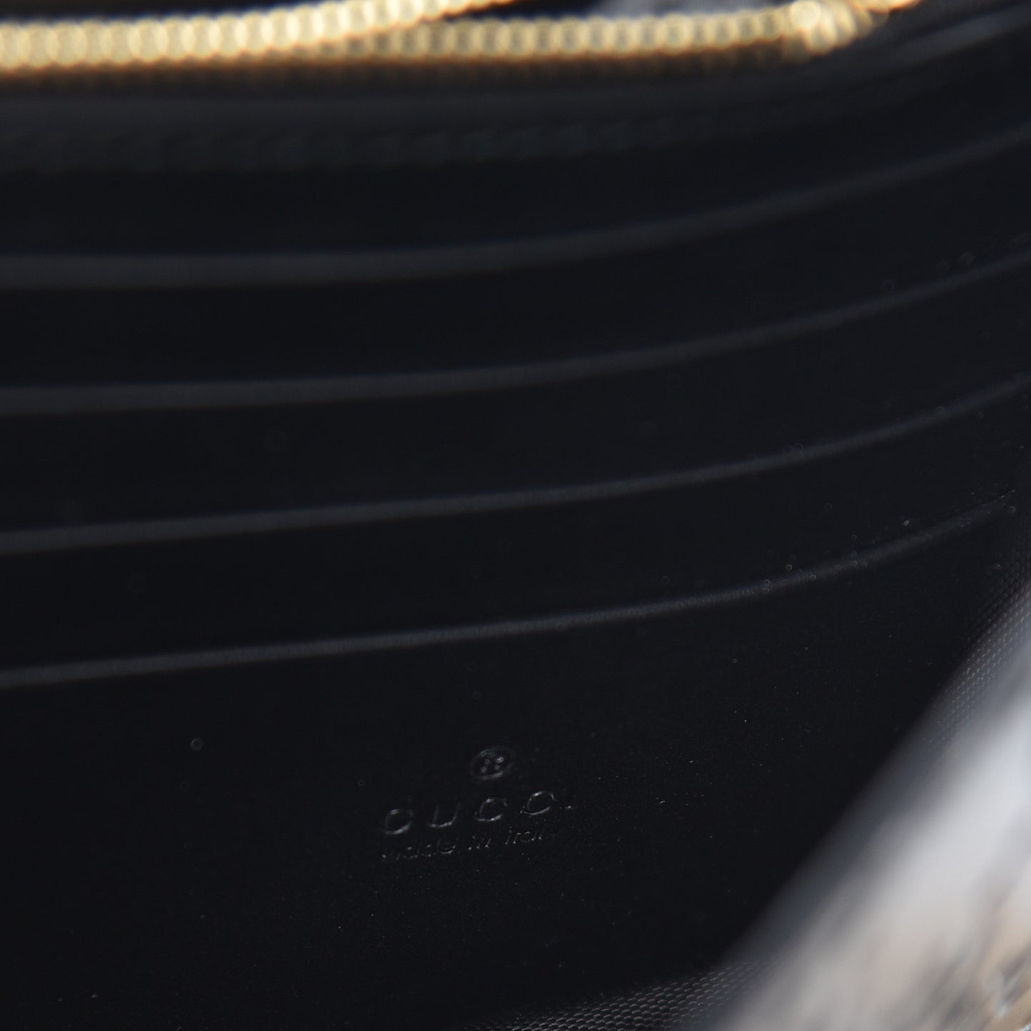 Guccissima Icon Chain Wallet Black