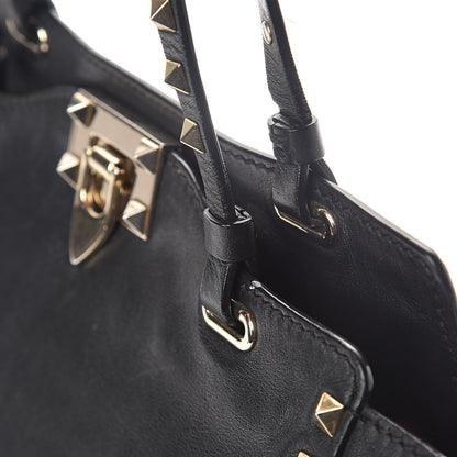 Valentino Garavani Vitello Small Rockstud Tote Black 12 of 14