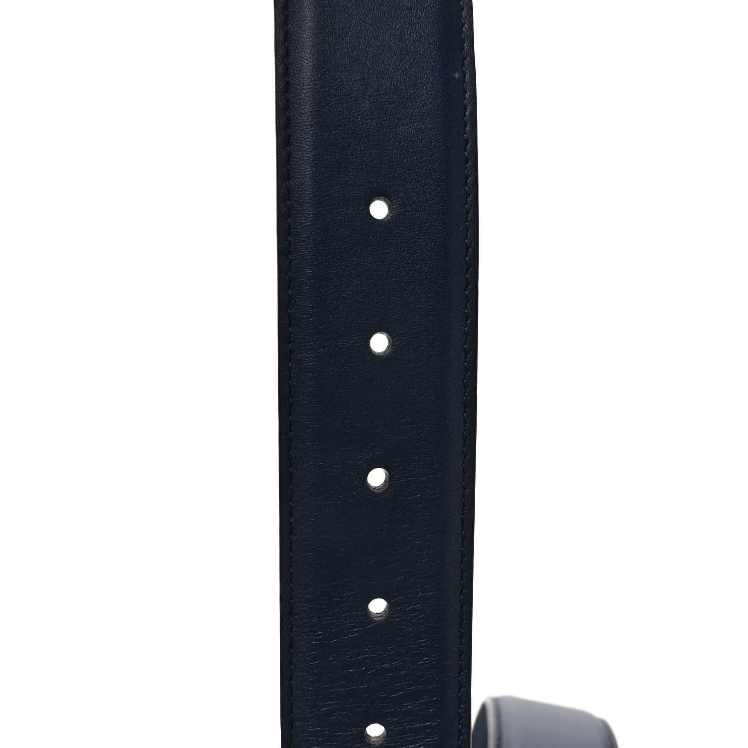 Gucci Moon Calfskin Interlocking G 37mm Belt 80 32 Cobalt Blue 4 of 5