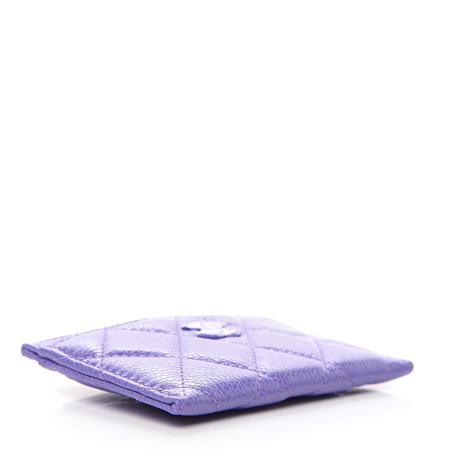 Chanel Caviar Quilted Incognito Card Holder Purple 3 of 8