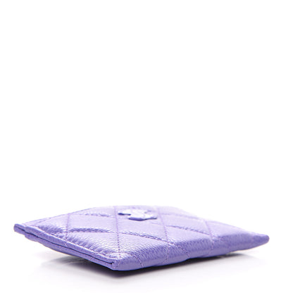 Chanel Caviar Quilted Incognito Card Holder Purple 3 of 8