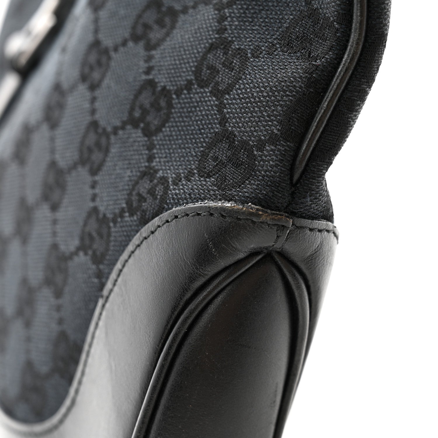 Gucci Monogram Small Jackie O Hobo Black 11 of 12