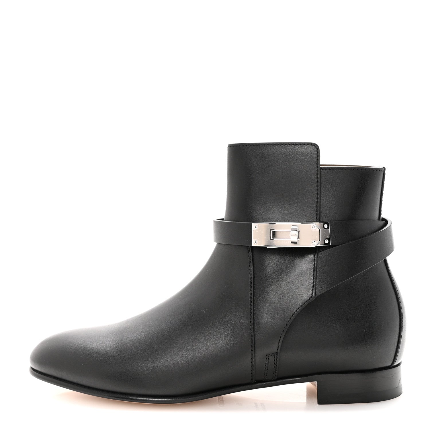 Hermes Calfskin Neo Low Boots 39 Black 1 of 10