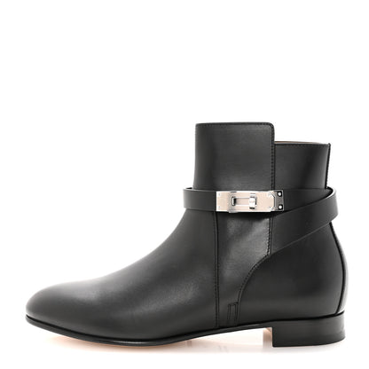 Hermes Calfskin Neo Low Boots 39 Black 1 of 10