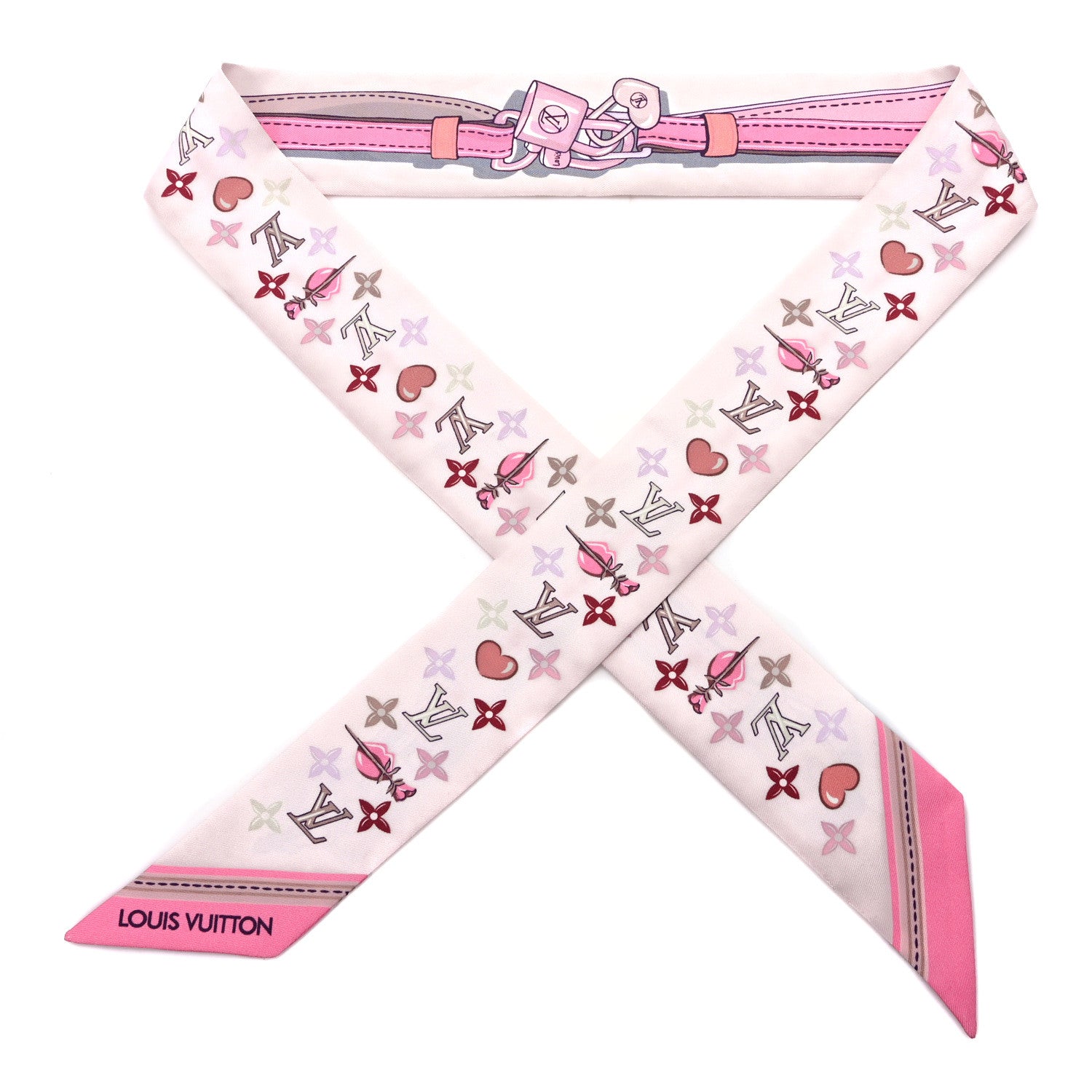 Louis Vuitton Silk Monogram A la Folie BB Bandeau Light Pink 1 of 4