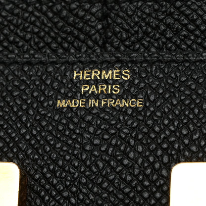 Hermes Epsom Constance Compact Passant Wallet Black 6 of 8