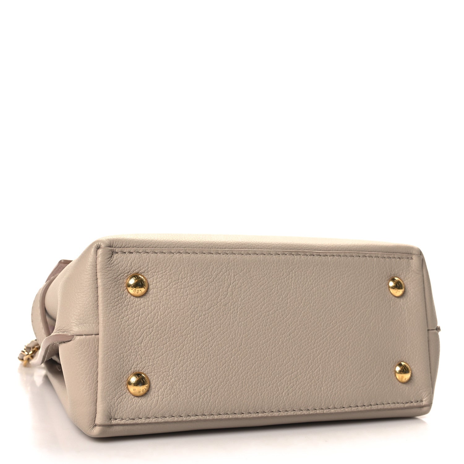 Louis Vuitton Soft Calfskin Mini Lockme Ever Greige 4 of 9