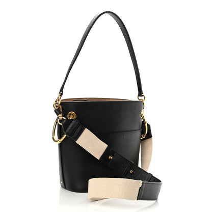 Chloe Smooth Calfskin Mini Roy Bucket Bag Black 3 of 11