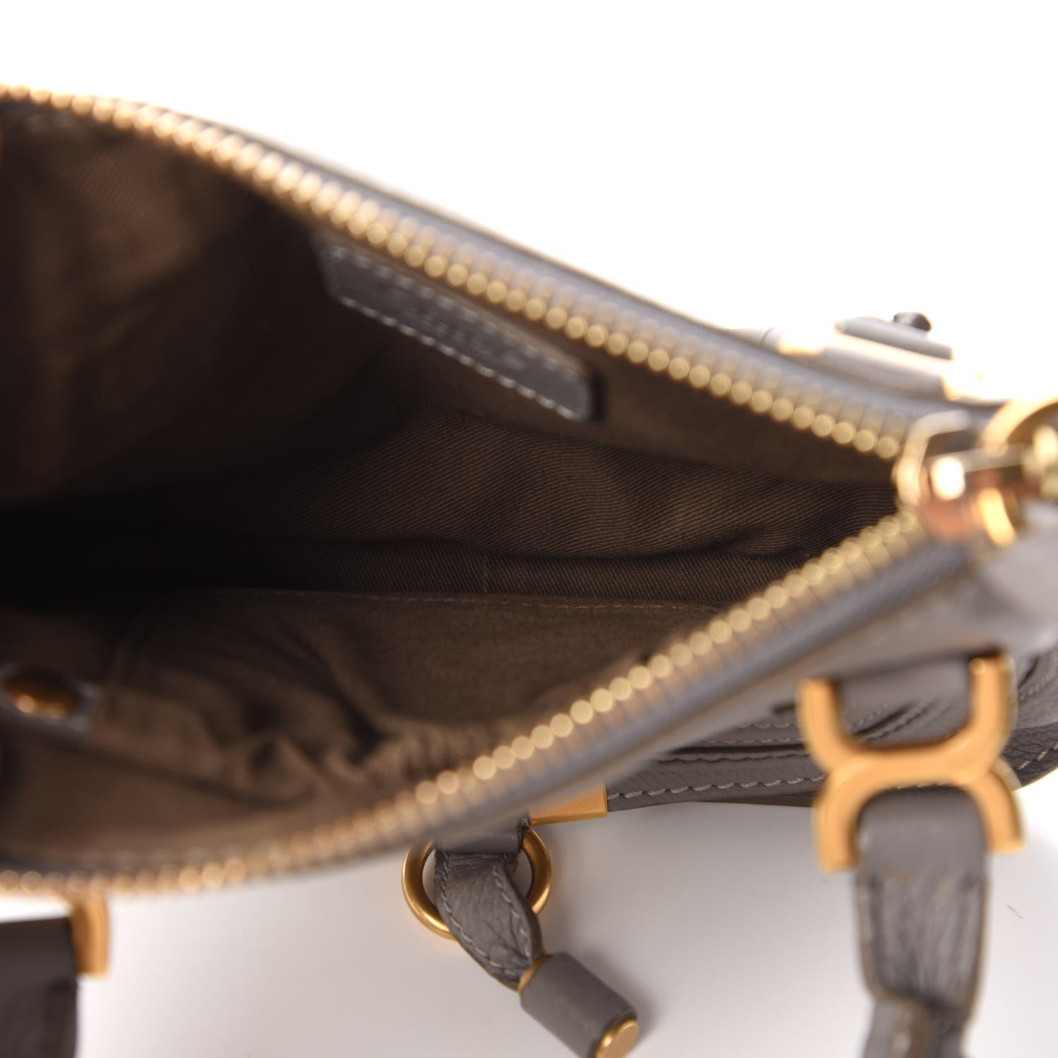 Chloe Calfskin Baby Marcie Satchel Cashmere Grey 5 of 9