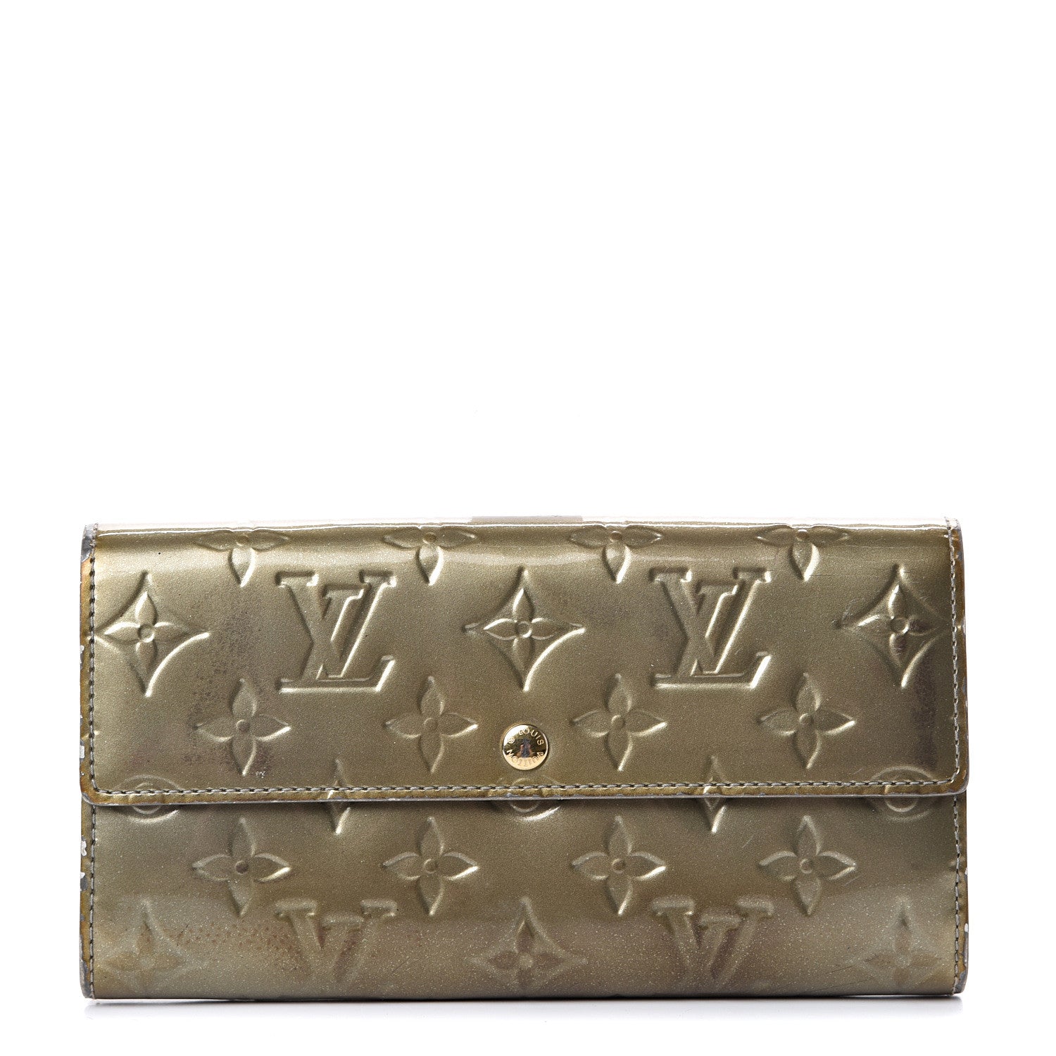 Louis Vuitton Vernis Sarah Wallet Gris Art Deco 1 of 16
