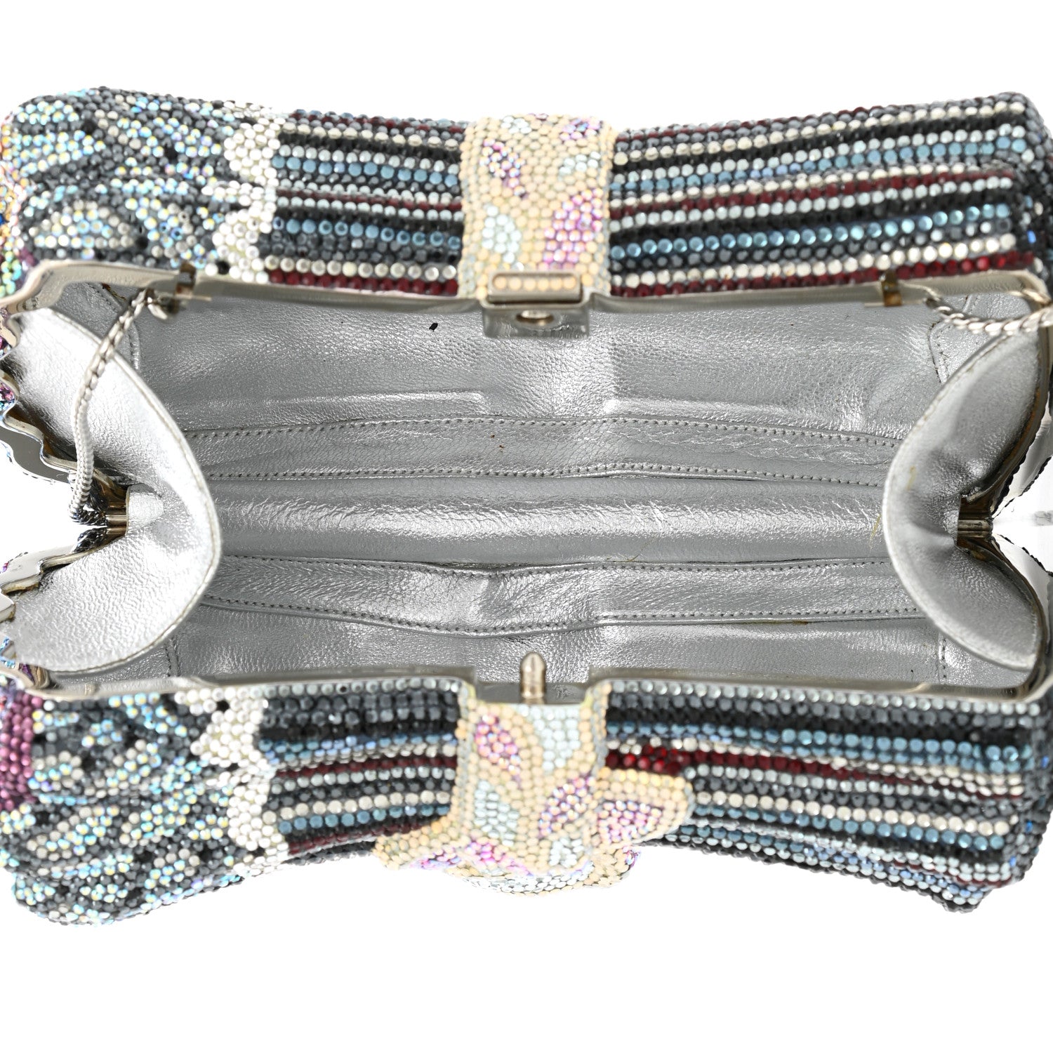 Judith Leiber Swarovski Crystal Bouquet Clutch Multicolor 5 of 12