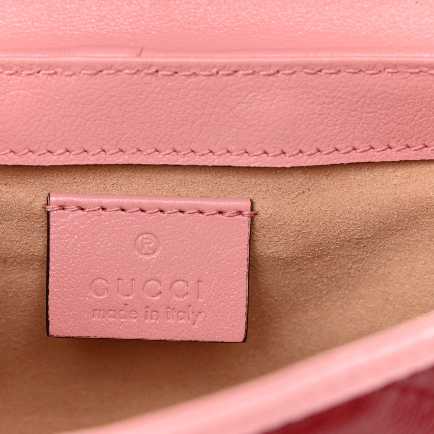 Gucci Azalea Calfskin Enamel Matelasse Diagonal Super Mini Torchon GG Marmont Shoulder Bag New Cherry Red Wild Rose 6 of 9