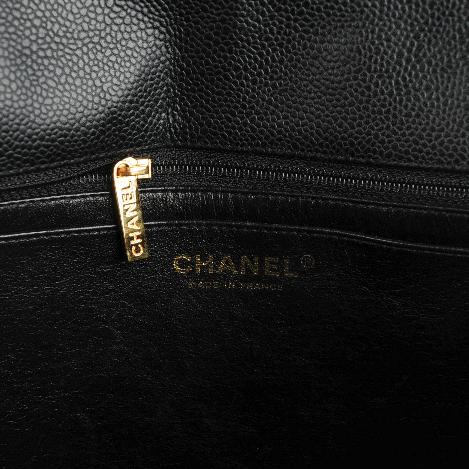 Chanel Caviar Quilted Jumbo Single Flap Black 7 of 8