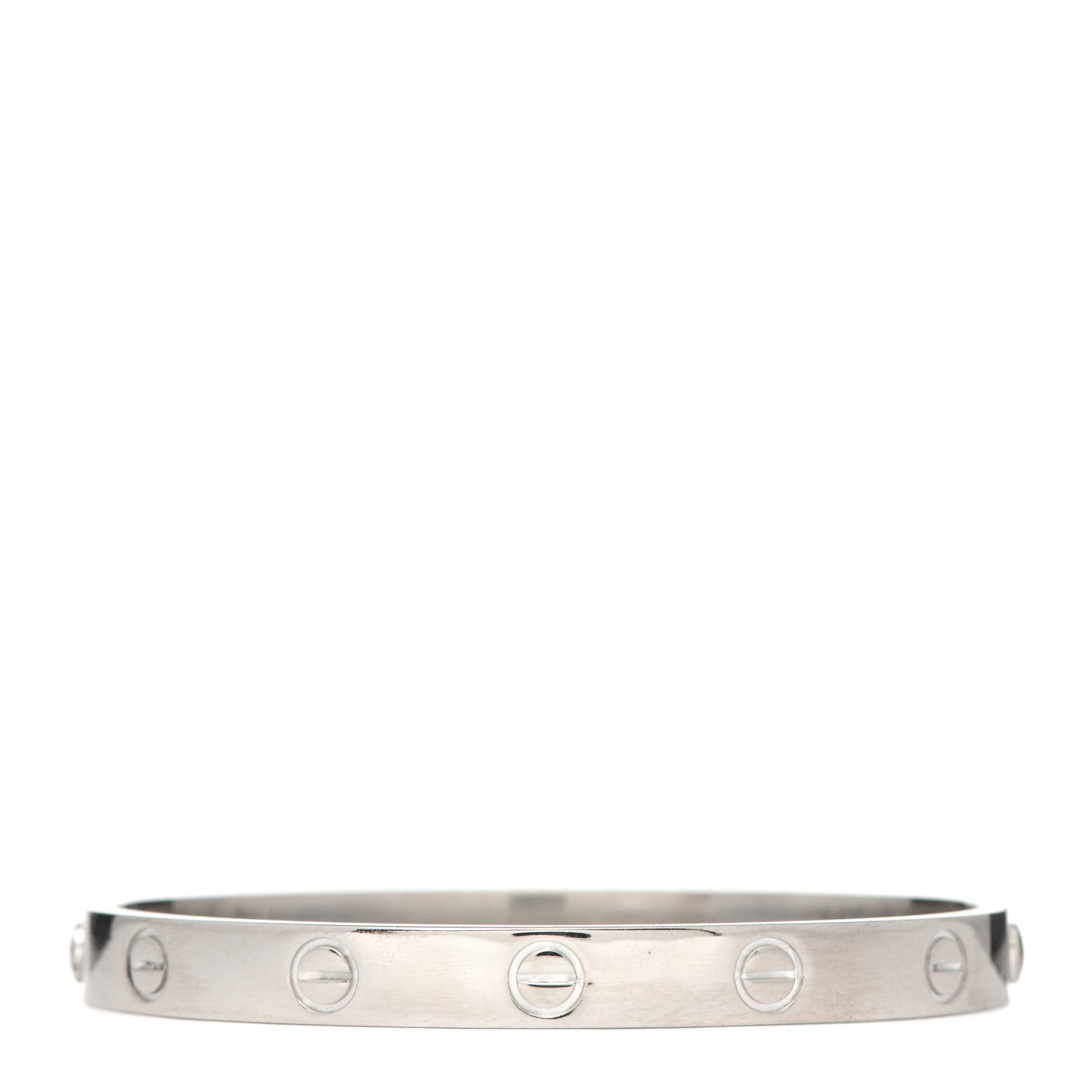 18K White Gold LOVE Bracelet 16
