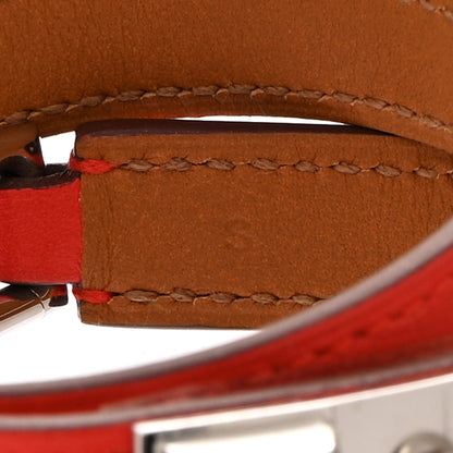 Hermes Swift Rivale Double Tour Bracelet S Rouge Casaque 6 of 6