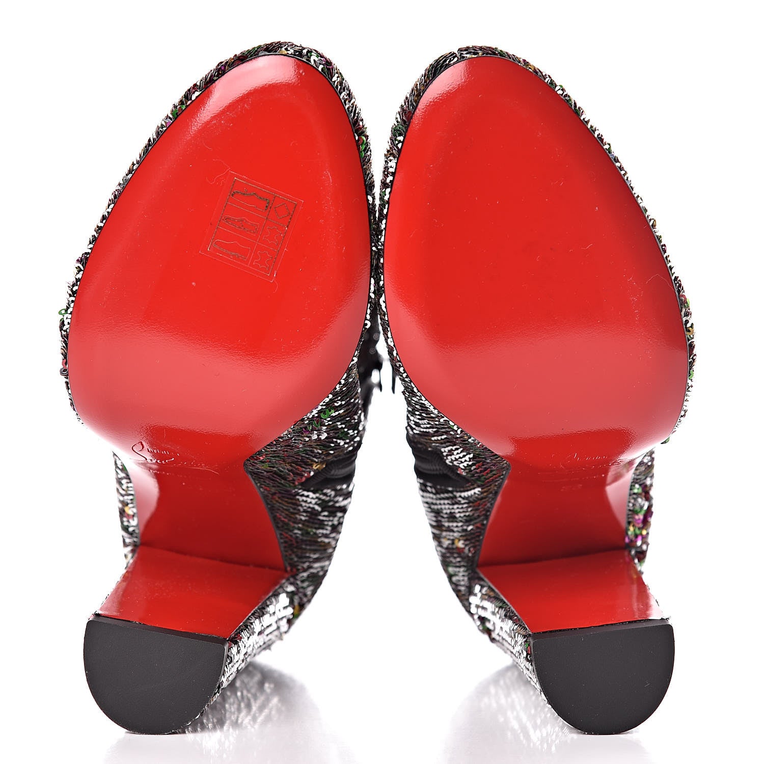 Christian Louboutin Paillettes Moulamax 100 Booties 36 Multicolor 9 of 9