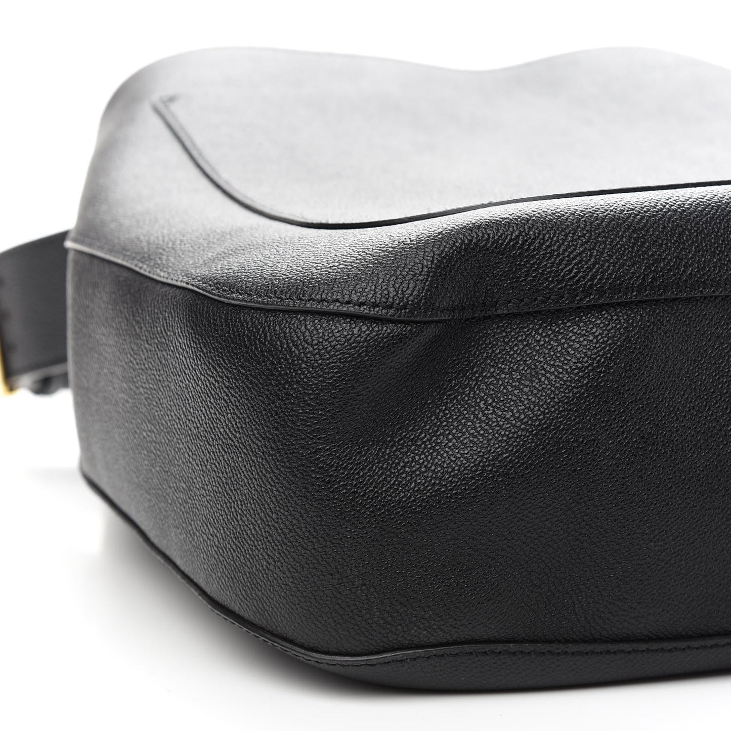 Grainy Calfskin Small Elmstone Hobo Black
