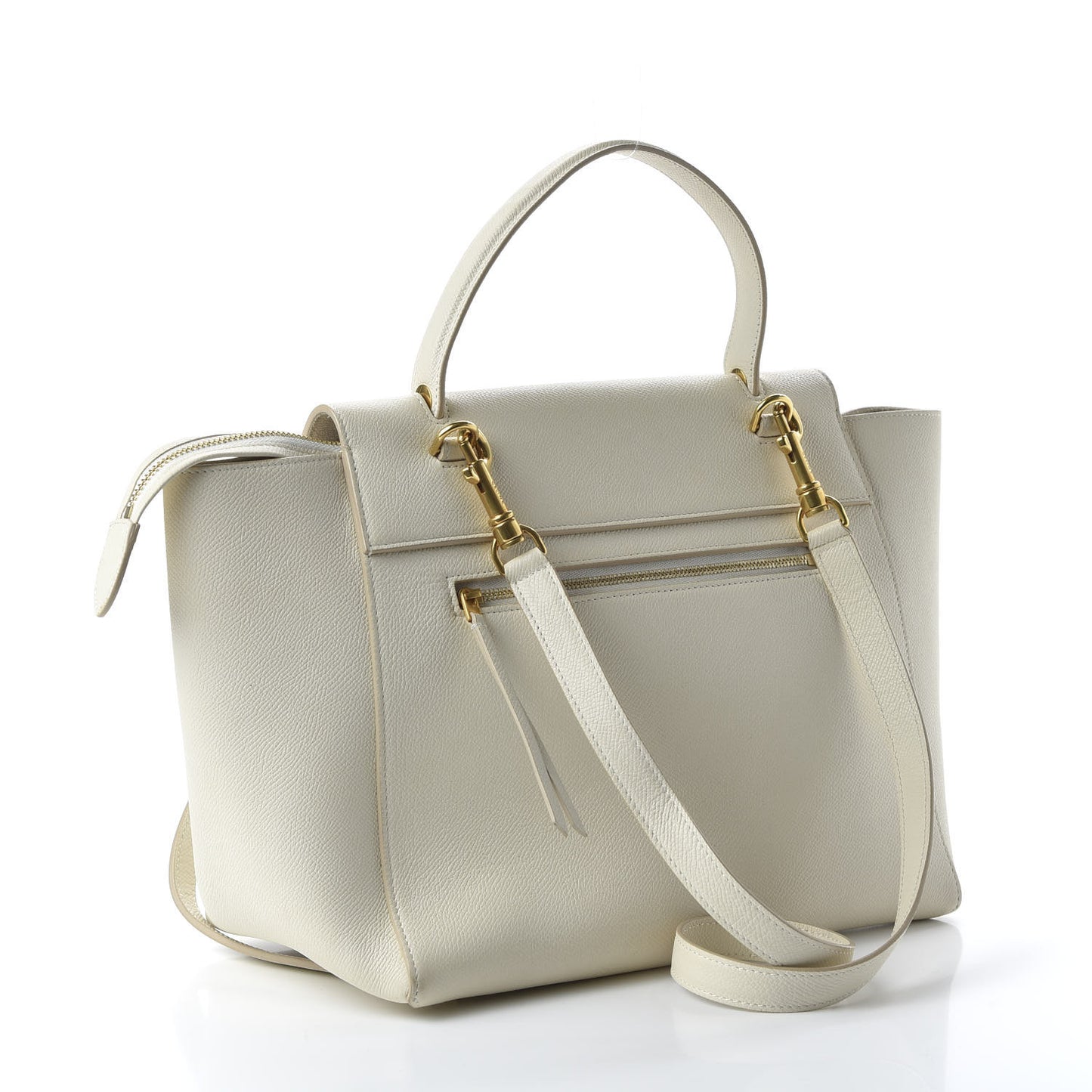 Grained Calfskin Mini Belt Bag White