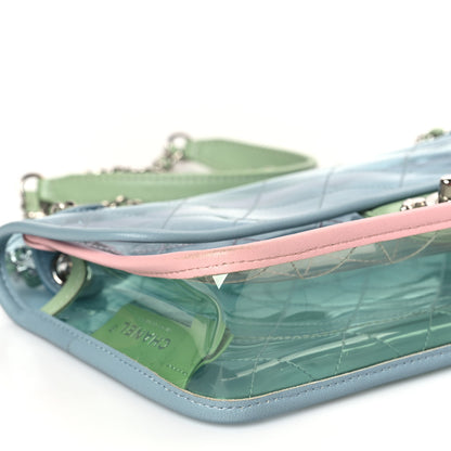 Chanel Lambskin PVC Quilted Medium Coco Splash Flap Blue Green 9 of 9