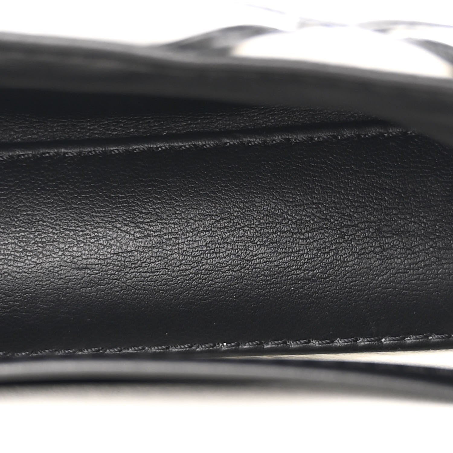 Louis Vuitton Lambskin Malletage Pico GO-14 White Black 5 of 11