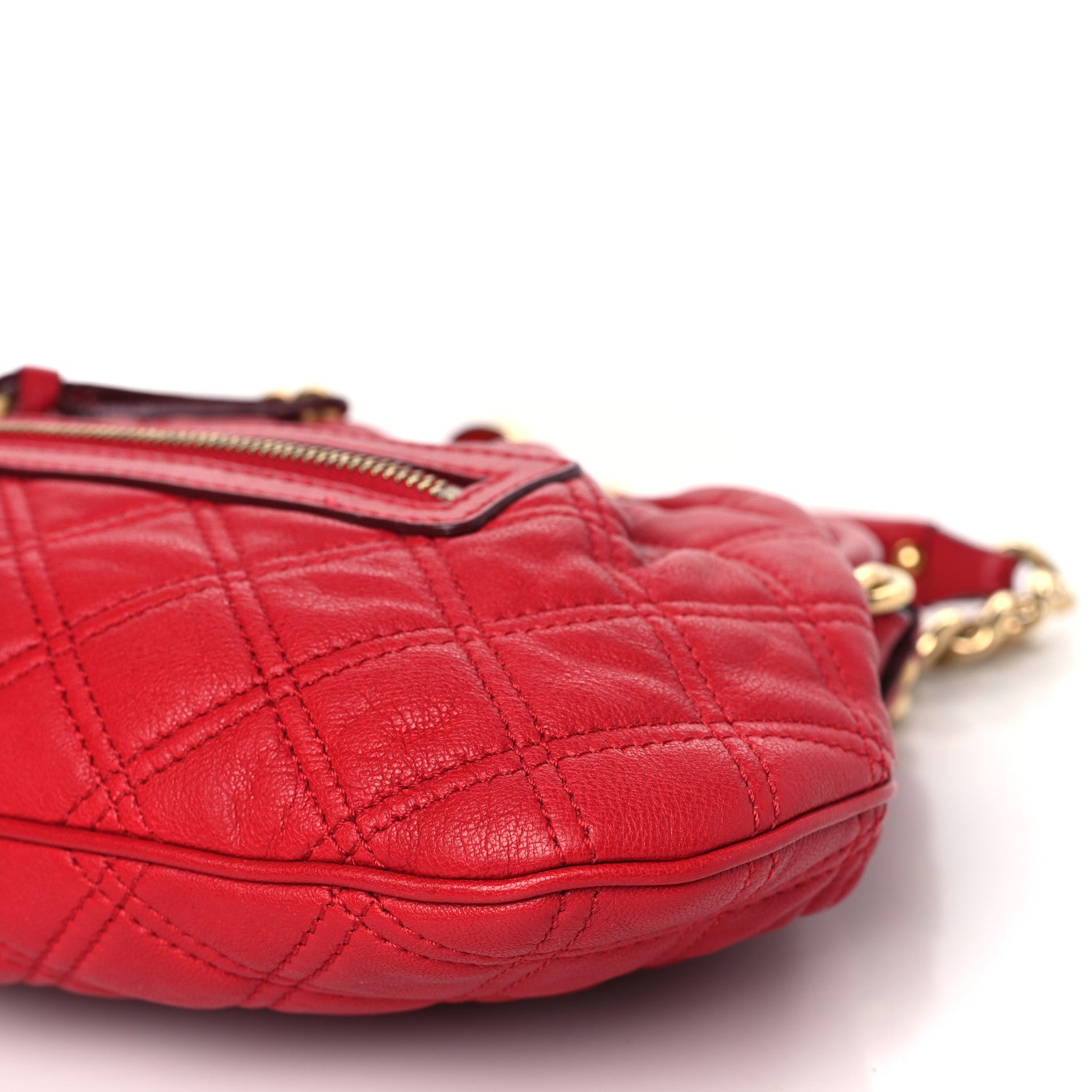 Marc Jacobs Calfskin Quilted Little Stam Red 9 of 12