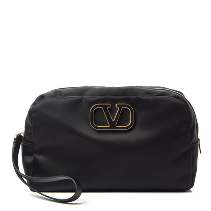 Valentino Garavani Nylon Vlogo Large Vanity Bag Black 1 of 6