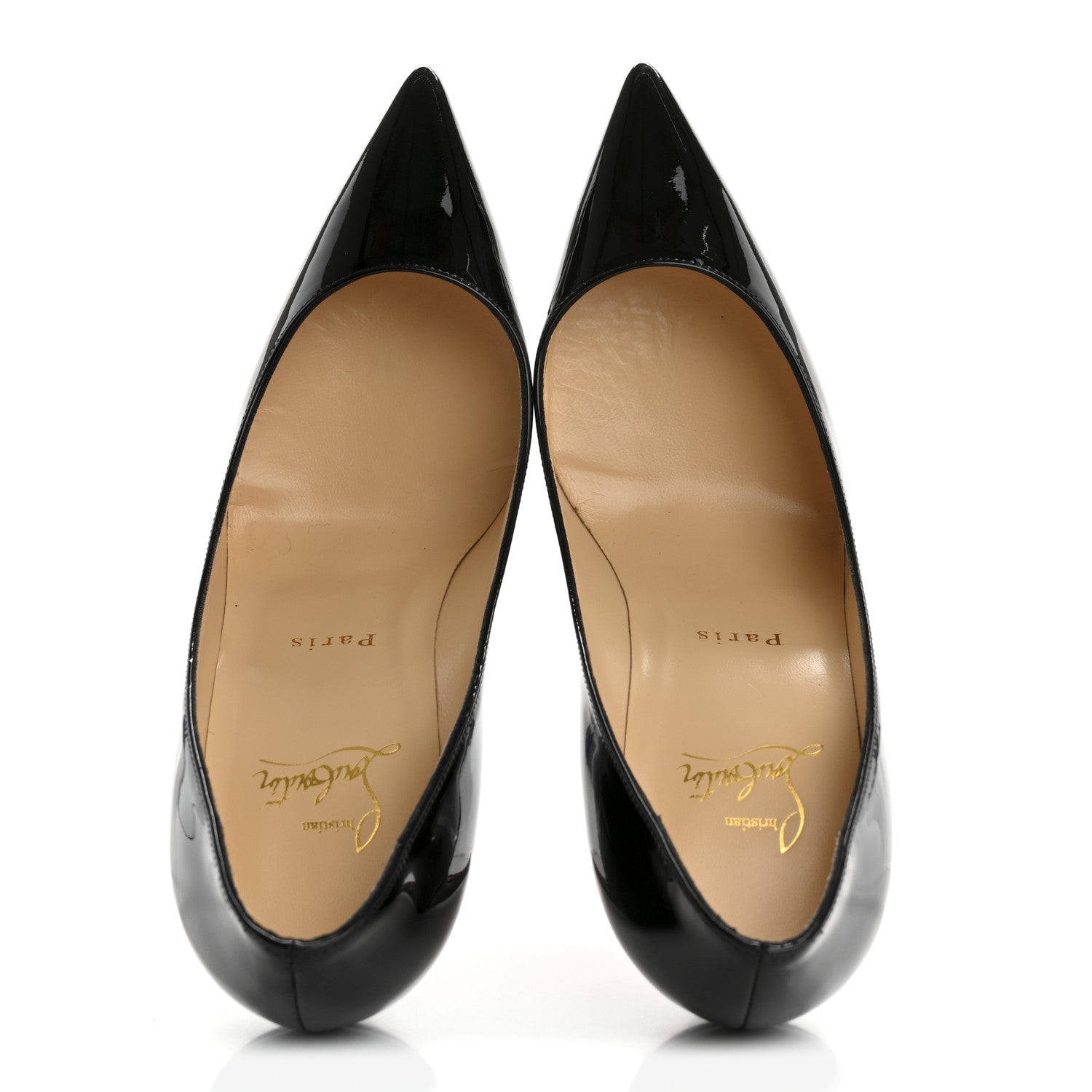 Christian Louboutin Patent Pigalle Follies 100 Pumps 37.5 Black 2 of 8