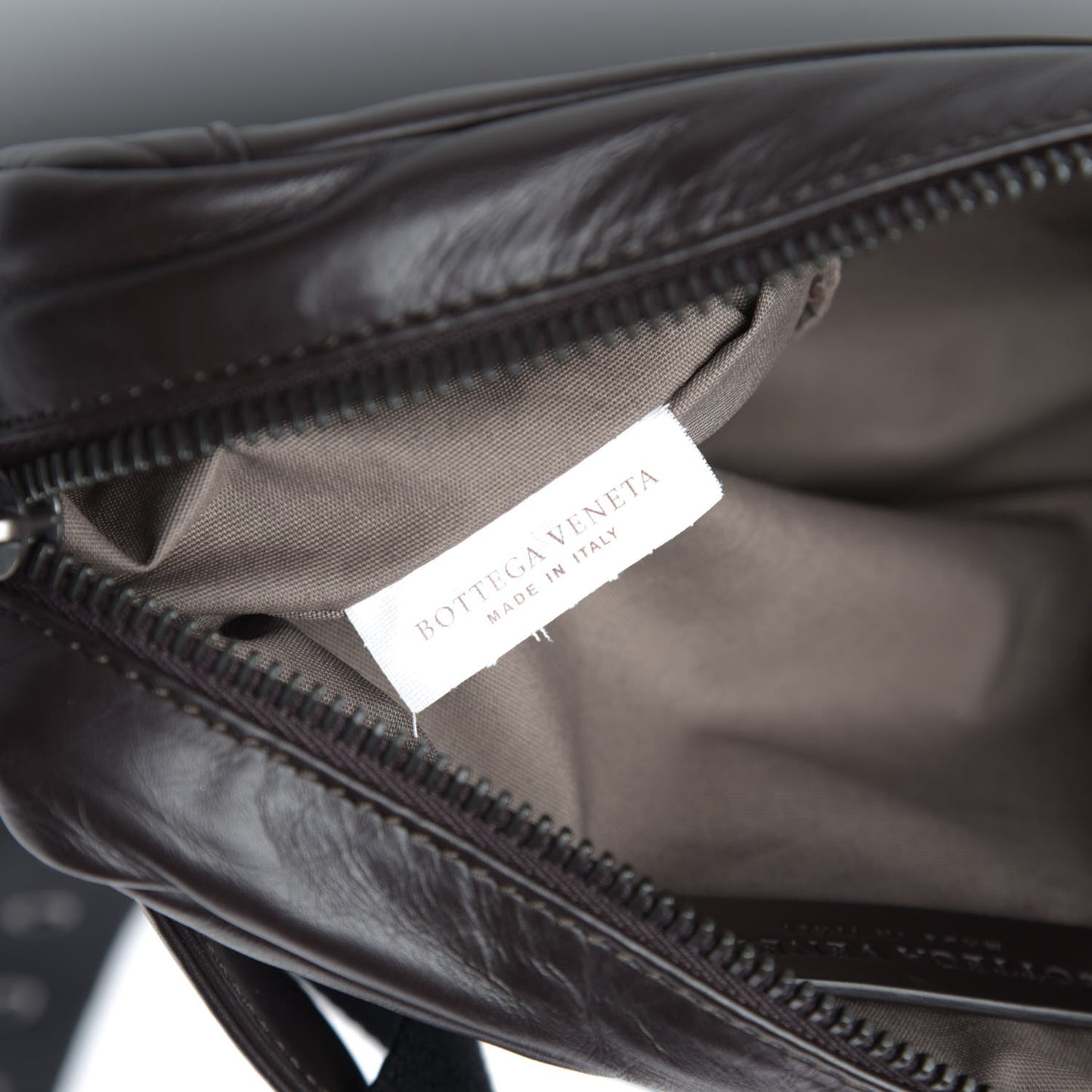 Calfskin Intrecciato Belt Bag Ebano