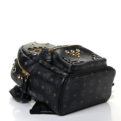 MCM Visetos Studded Small Stark M Backpack Black 3 of 5