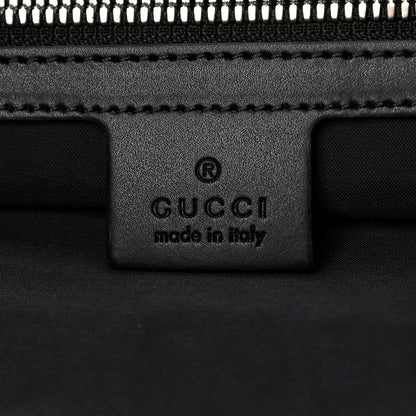 Gucci Soft GG Supreme Monogram Appia Calfskin Web Drawstring Backpack Black 7 of 10