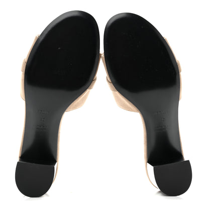 Hermes Suede Goatskin Gigi 50 Sandals 40 Beige Sable 6 of 11