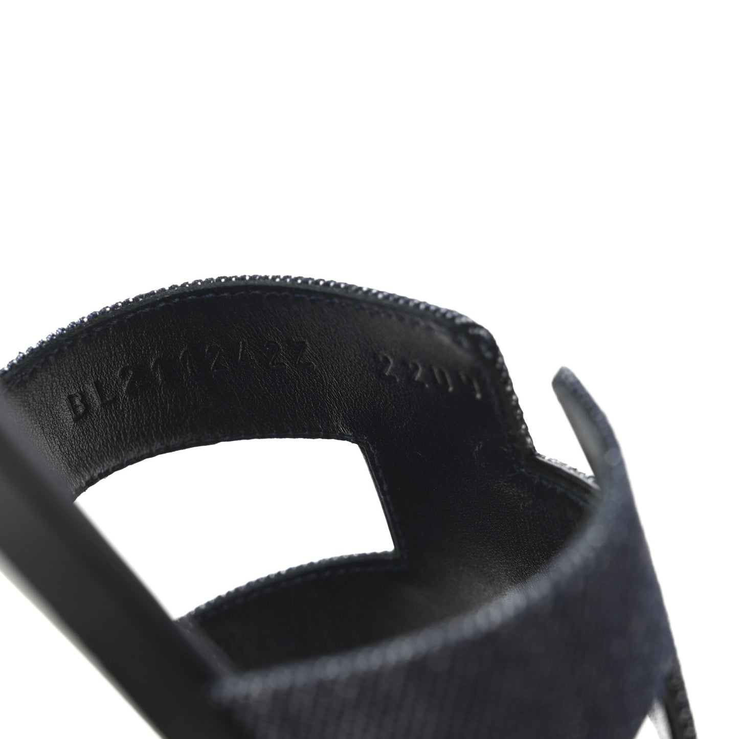 Denim Canvas Oran Sandals 41 Bleu Brut