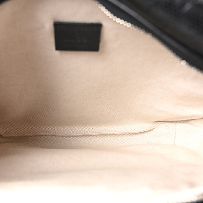 Gucci Calfskin GG Tennis Embossed Pocket Belt Bag Black 5 of 10