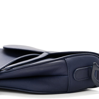 Christian Dior Ultra Matte Calfskin Saddle Bag Blue 10 of 11