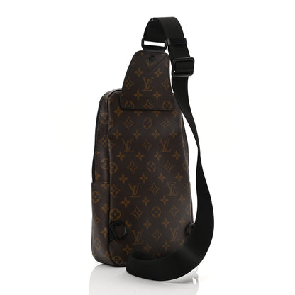 Louis Vuitton Monogram Macassar Avenue Sling Bag 3 of 9