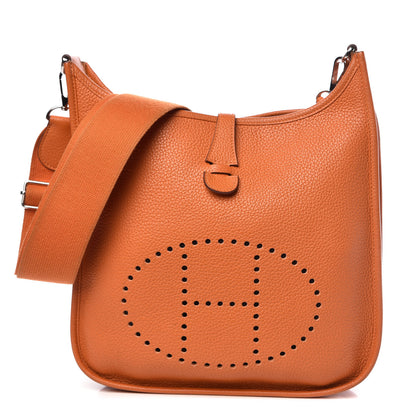 Hermes Taurillon Clemence Evelyne III PM Orange 1 of 15