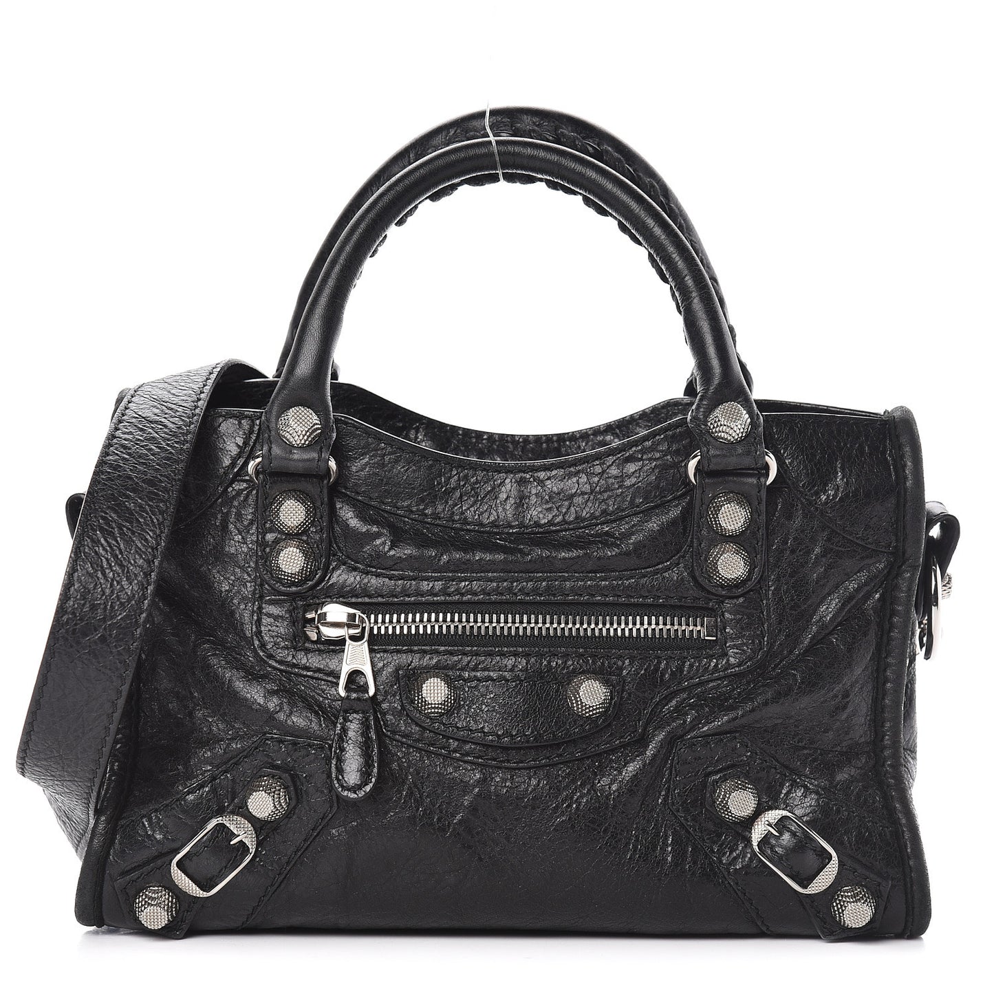 Agneau Giant 12 Silver Hardware Mini City Black