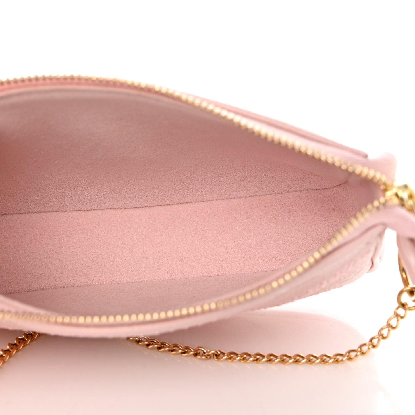 Empreinte Monogram Giant Broderies Mini Pochette Accessories Pink Creme