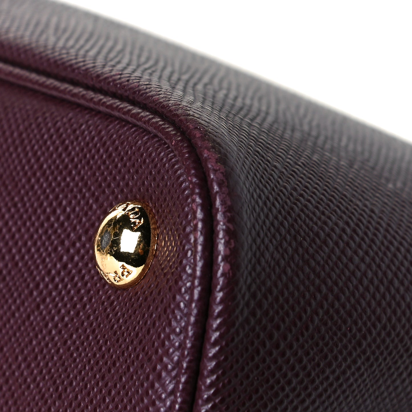 Saffiano Cuir Large Double Bag Granato Scarlatto