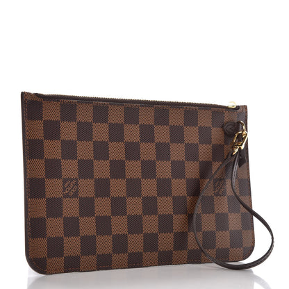Louis Vuitton Damier Ebene Neverfull MM GM Pochette 3 of 8