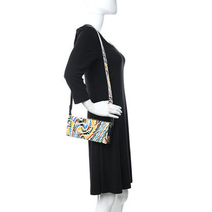 Fendi X SARAH COLEMAN Vitello Grace Light FF Vertigo Horizontal Box White Ice Multicolor 2 of 10