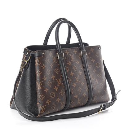 Louis Vuitton Monogram Soufflot MM Black 3 of 9