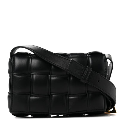 Bottega Veneta Nappa Maxi Intreccio Small Padded Cassette Crossbody Bag Black 1 of 7